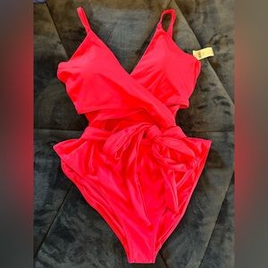 Aerie wrap one piece swimsuit